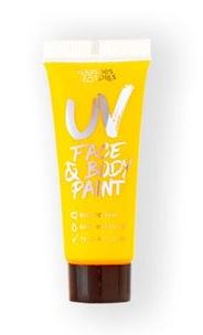 verkoop - attributen - Make-up - Body and face UV paint tube geel
